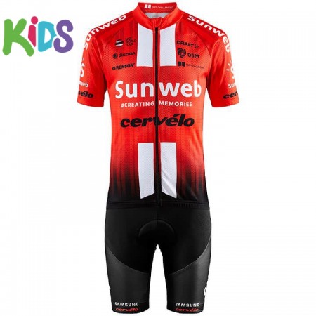 Tenue Cycliste et Cuissard 2019 Team Sunweb Enfant N001